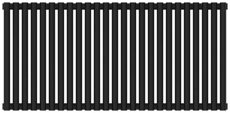 Отопительный радиатор Сунержа Эстет-00 500х1125 25 секций Матовый чёрный
