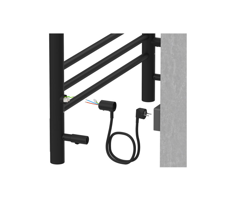 Полотенцесушитель электрический Aquatek Альфа AQ EL RRP1090BL