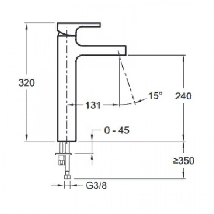 Смеситель для раковины Jacob Delafon Stayt E98340-CP