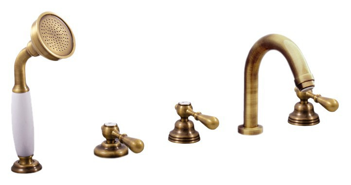 Смеситель на борт ванны Rav Slezak Morava retro MK462.5PSM