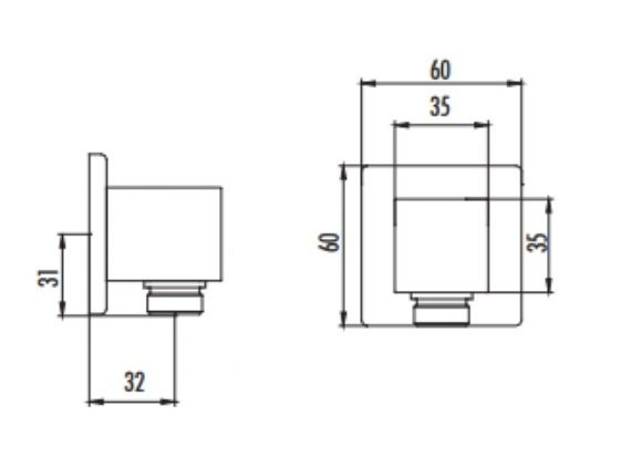 CREAVIT Выход для душевого шланга