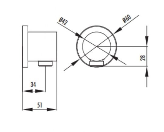 CREAVIT Выход для душевого шланга