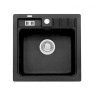 Мойка ALVEUS NIAGARA 20 GRANITAL CARBON-G91 465x465x180;1x с сифоном 1105419,