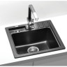 Мойка ALVEUS NIAGARA 20 GRANITAL CARBON-G91 465x465x180;1x с сифоном 1105419,