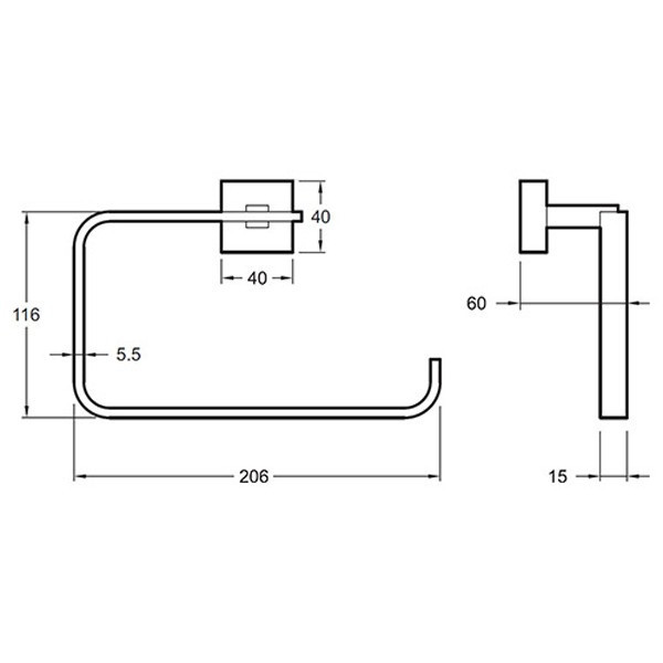 Полотенцедержатель Jacob Delafon Mecanique E77833-CP