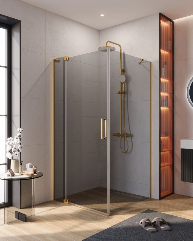 Душевой уголок SLIDER-AH-1 Cezares SLIDER-AH-1-100-100/110-GRIGIO-GM