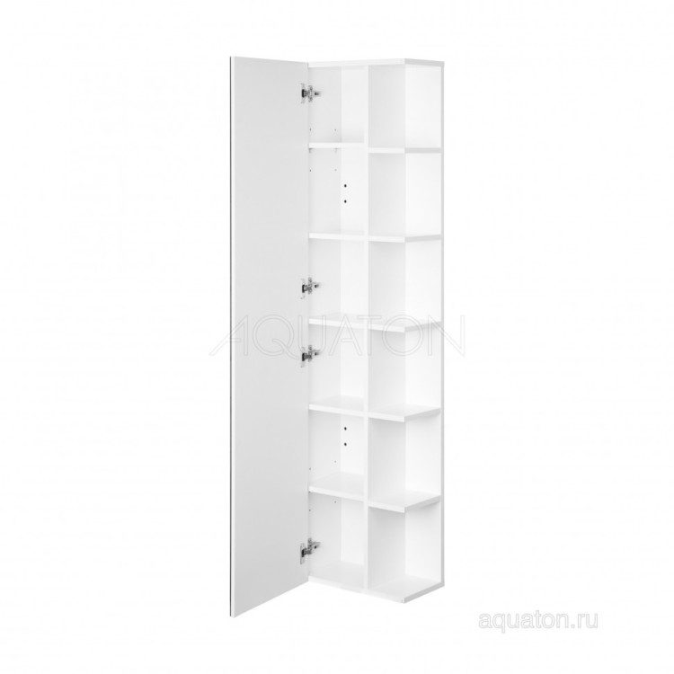 Шкаф - колонна AQUATON Сканди с зеркалом белый 1A253403SD010