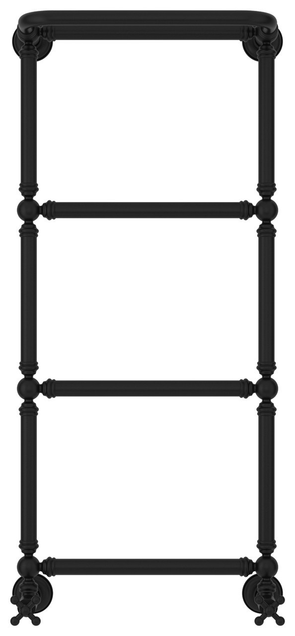 Полотенцесушитель водяной Сунержа Ренессанс 1386 960x400 Матовый чёрный