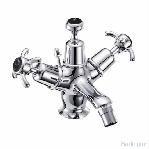 Смеситель для биде на 1 отверстие с донным клапаном [AN13 BLA]