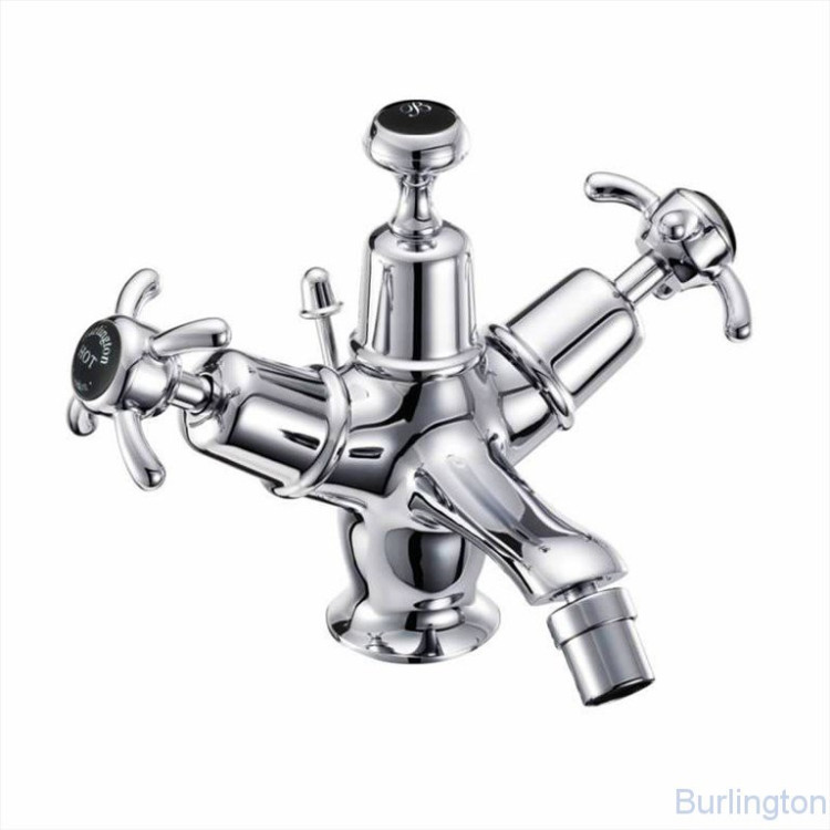 Смеситель для биде на 1 отверстие с донным клапаном [AN13 BLA]