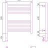 Полотенцесушитель электрический Сунержа Богема 3.0 прямая 500х400 МЭМ левый Сатин