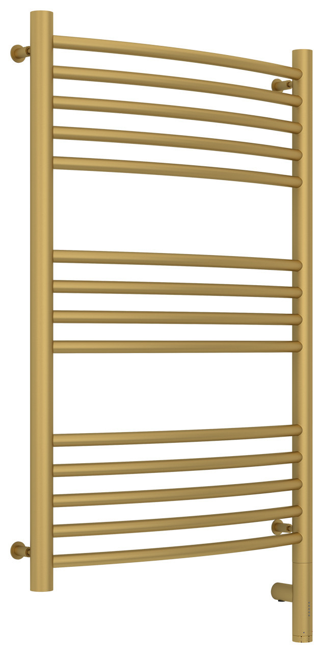 Полотенцесушитель электрический Сунержа Богема 3.0 выгнутая 800х500 МЭМ правый Матовое золото