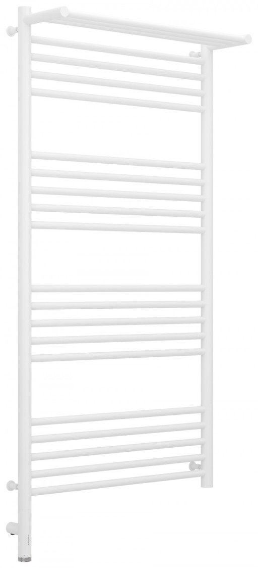 Полотенцесушитель электрический Сунержа Богема с полкой 3.0 1200х600 / МЭМ левый Матовый белый