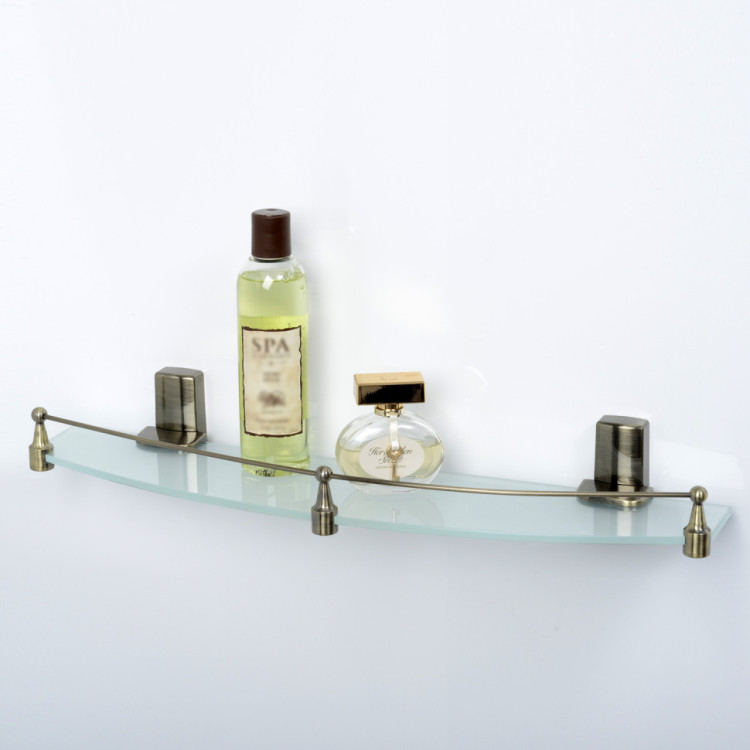 WasserKRAFT Exter K-5244 (ранее К-5224) Полка стеклянная с бортиком