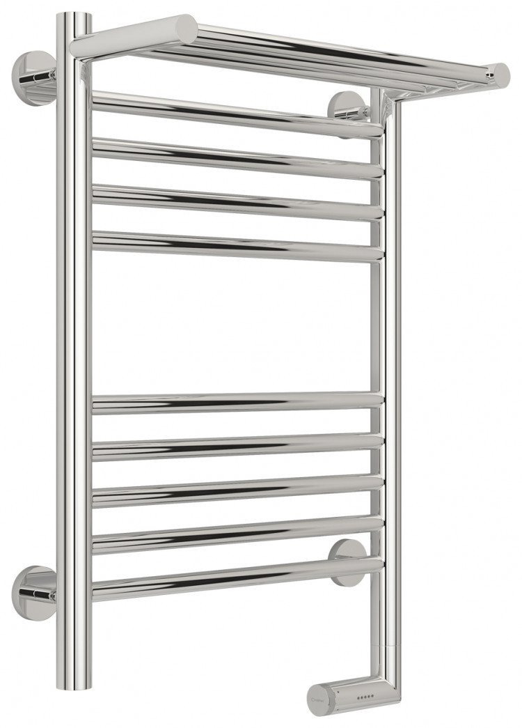 Полотенцесушитель электрический Сунержа Богема с полкой 2.0 600х400 МЭМ правый Без покрытия