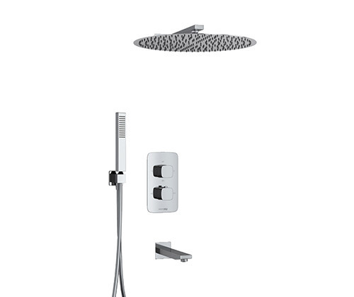 WasserKRAFT A178644 Thermo Встраиваемый комплект для ванны с верхней насадкой, лейкой и изливом