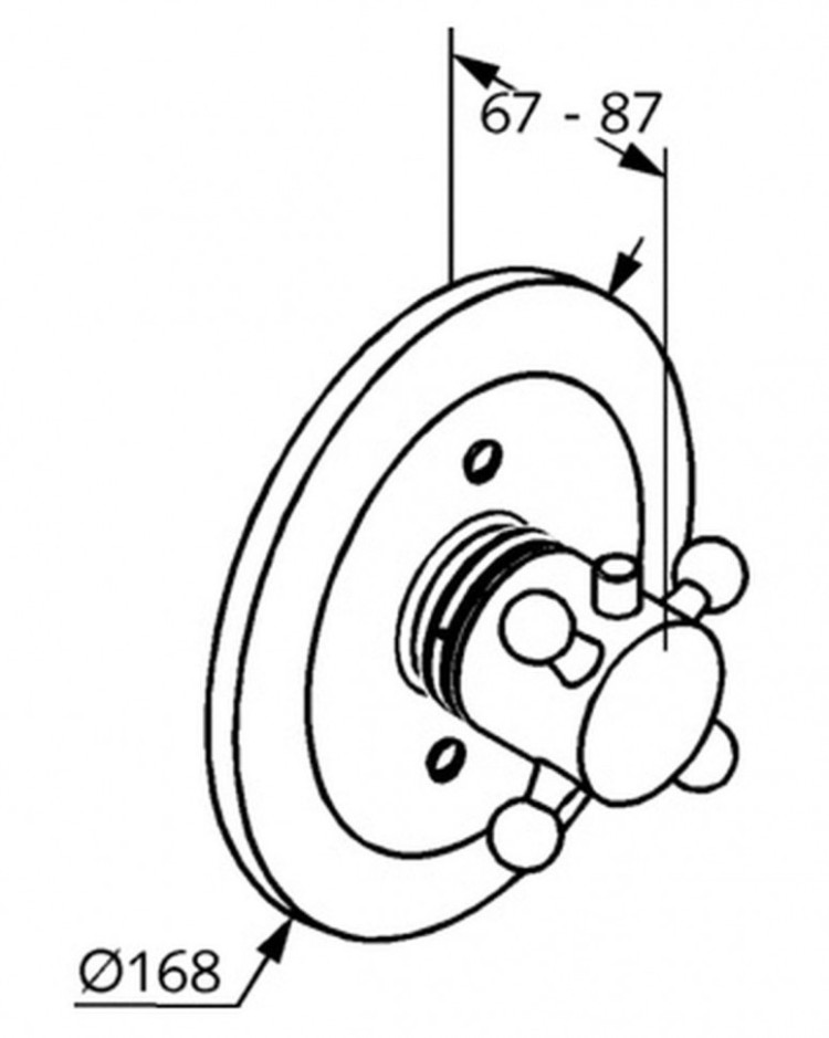 Смеситель для душа Kludi Adlon 517190520 с термостатом