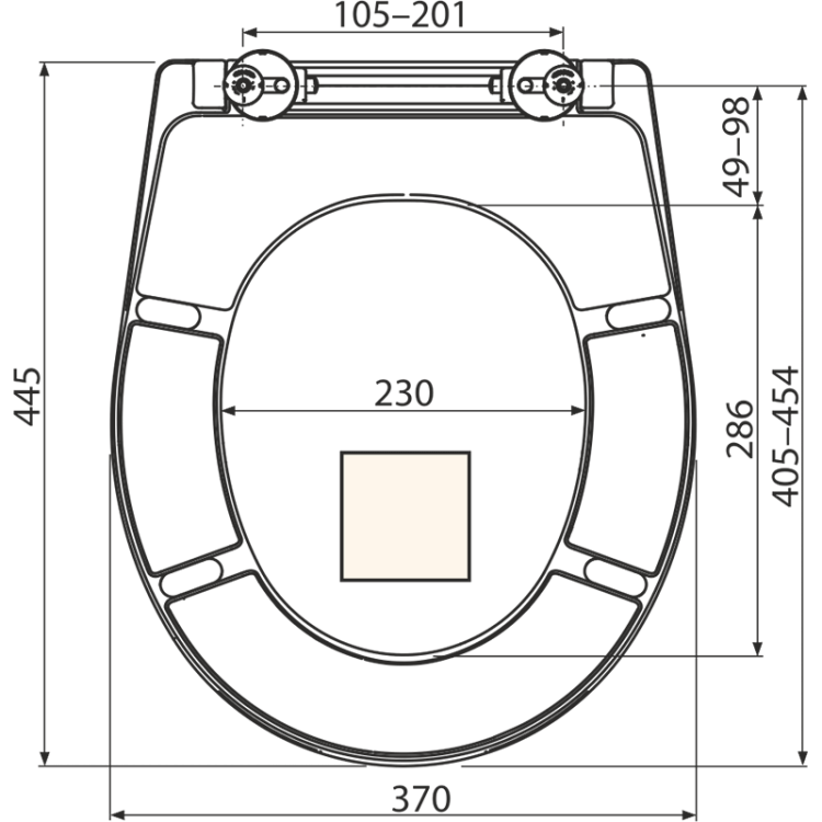 Сиденье для унитаза универсальное SOFTCLOSE, Дюропласт Alcadrain A604 PERGAMON
