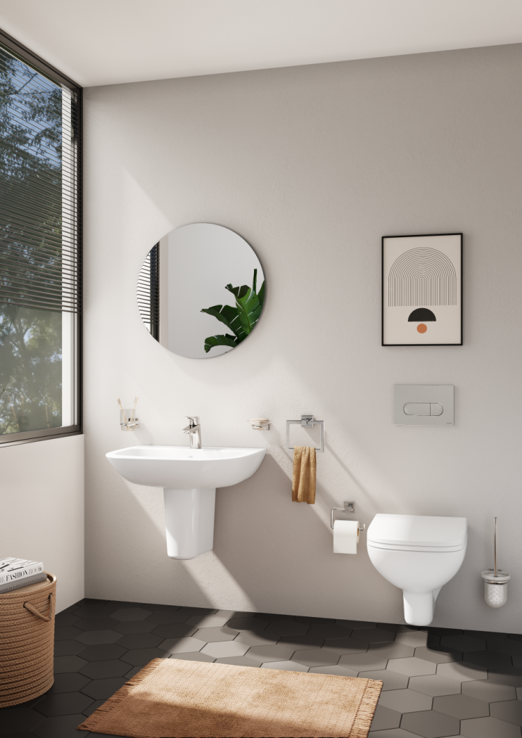 Панель смыва Root Round, хром