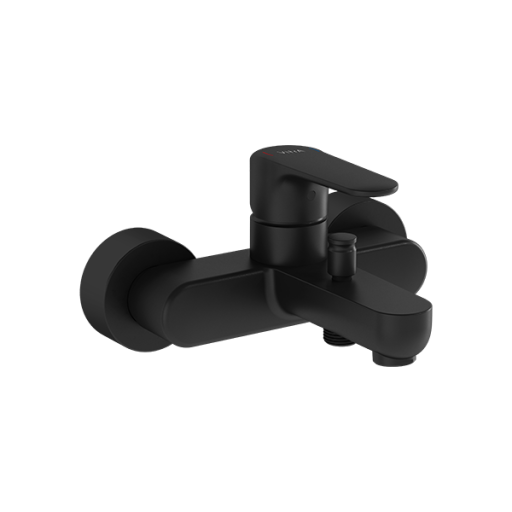 Смеситель Root Round для ванны и душа, матовый черный