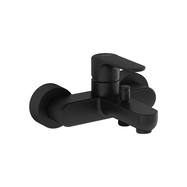 Смеситель Root Round для ванны и душа, матовый черный