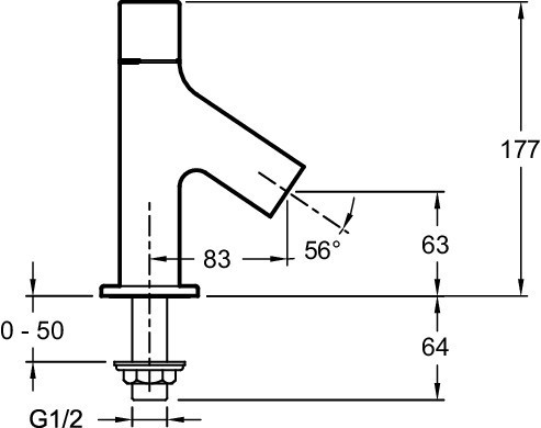 Кран для умывальника Jacob Delafon TALAN E10092RU-CP