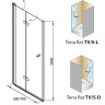 Душевая дверь в нишу Kolpa San Terra Flat TV/S 70