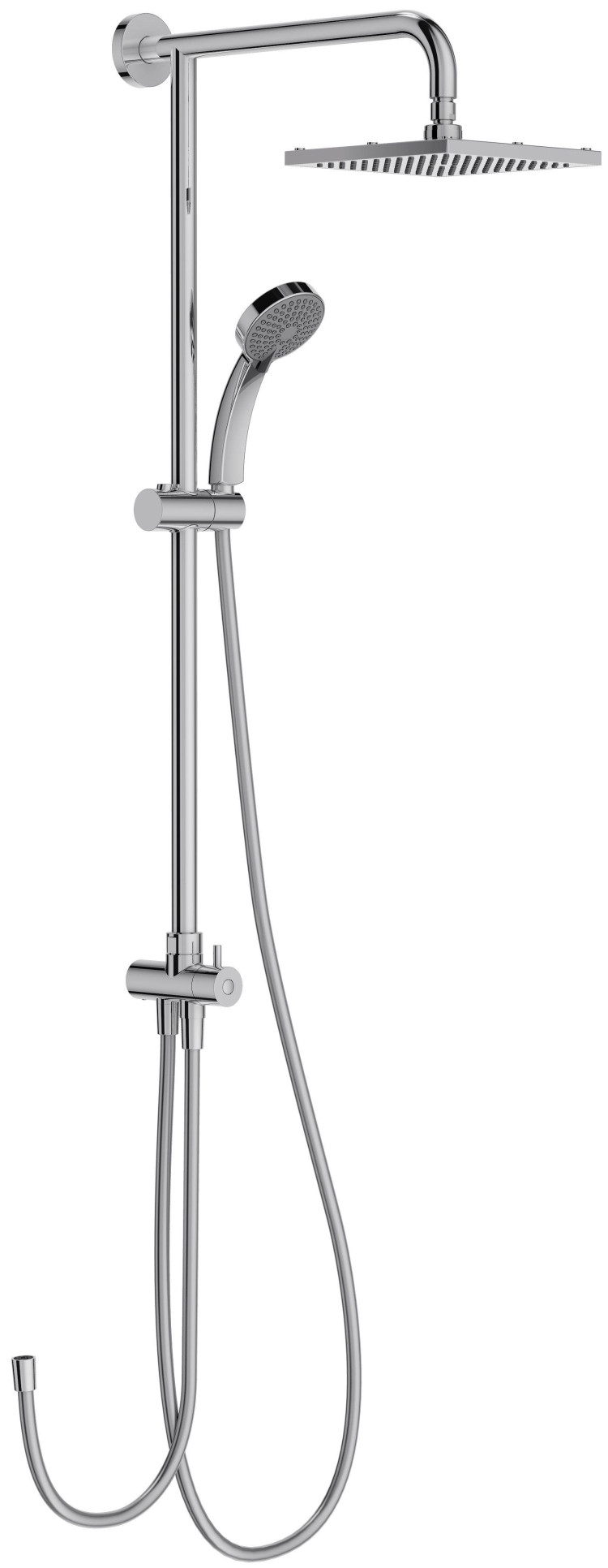 Душевая колонна с квадратным верхним душем 200 мм Jacob Delafon EO E45893-CP