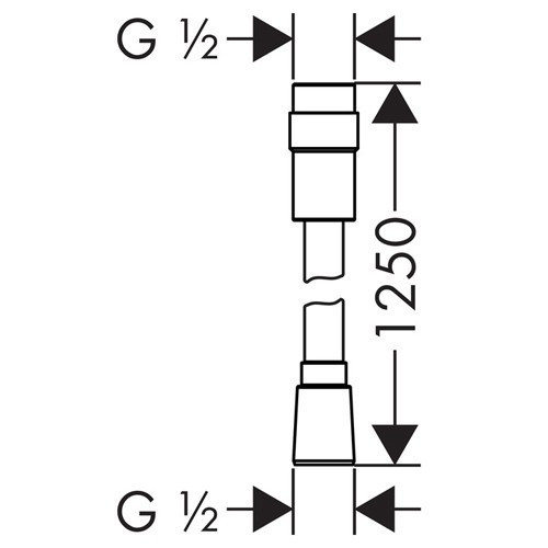 Душевой шланг Hansgrohe Isiflex 28249000