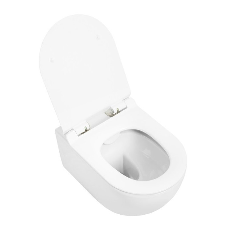 Чаша унитаза подвесного безободкового Cezares CZR-2468-TH-R