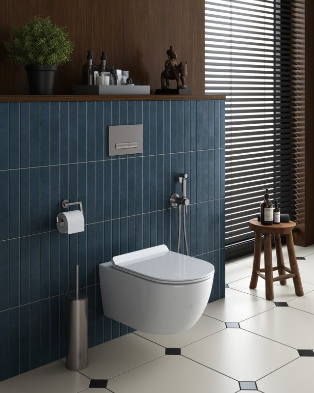 Чаша унитаза подвесного безободкового Cezares CZR-2468-TH-R