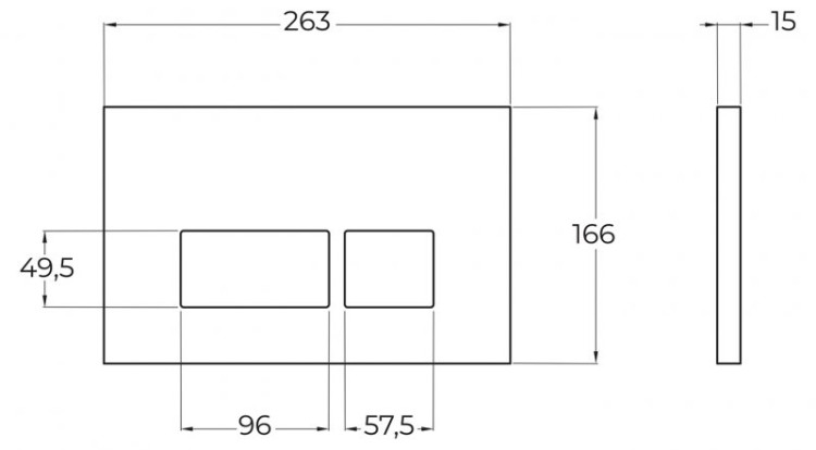 Кнопка смыва BelBagno Cezares BB041CR