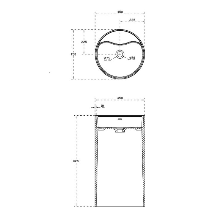 Раковина NT Bathroom 45 NT407