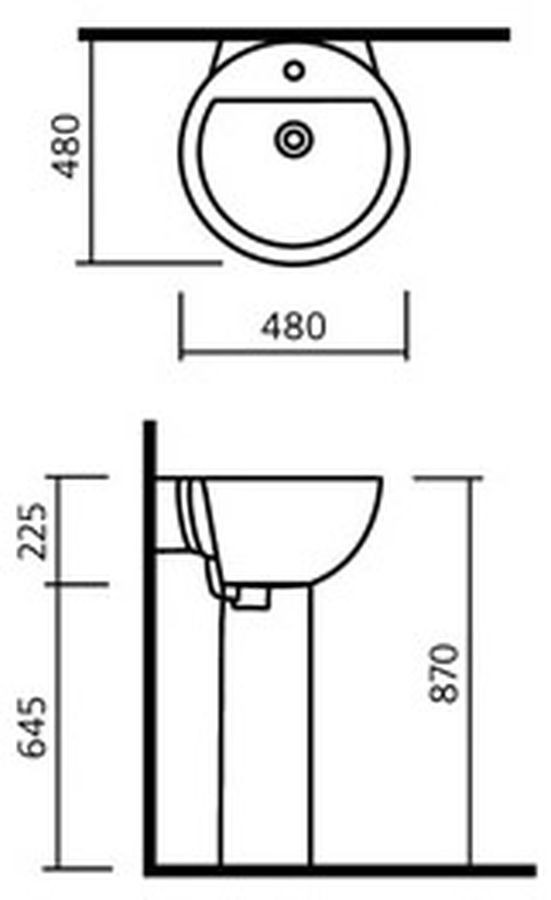 Раковина Sanita Luxe Art Flora ARTSLWB10