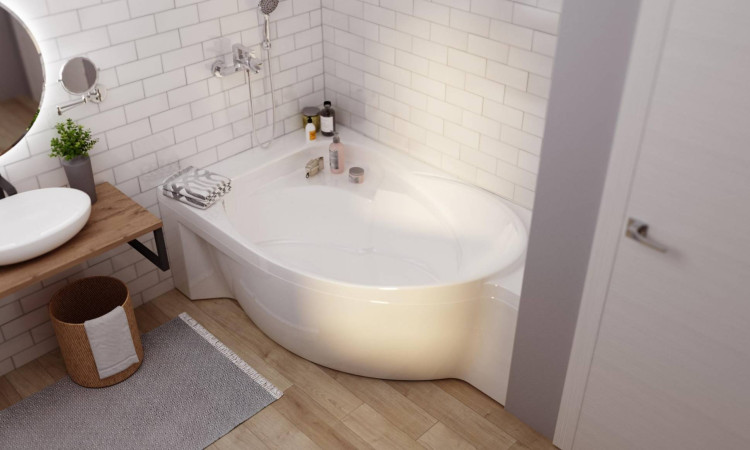 Ванна акриловая асимметричная 1Marka ERGONOMIKA 158-175*110 L