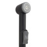 Гигиенический ручной душ со шлангом 125см c держателем Aquatek, матовый черный AQ2050MB