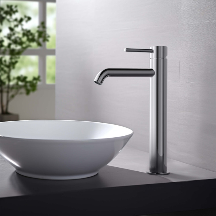 Смеситель для раковины 215, без донного клапана Aquatek AQ1304CR ЕВРОПА