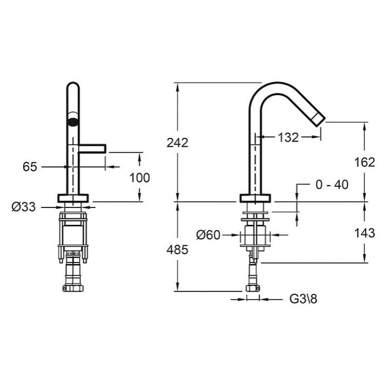 Смеситель для раковины Jacob Delafon Stillness E979-4-CP