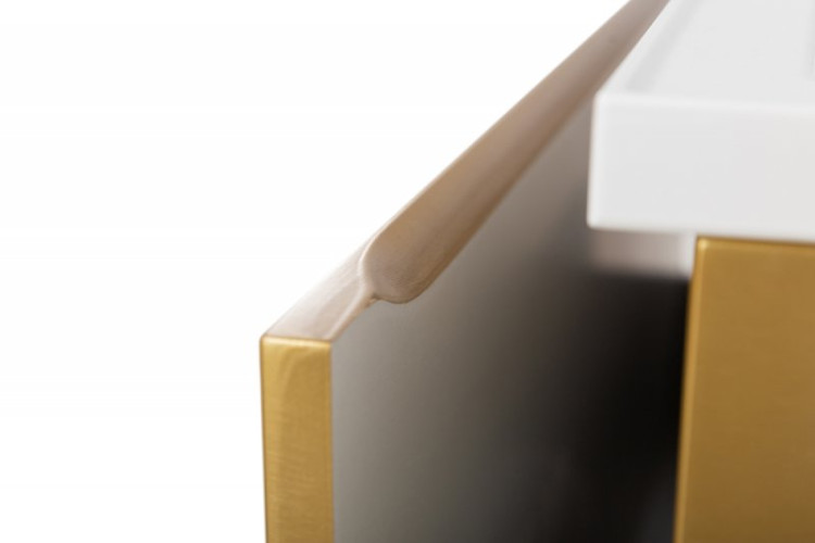 База под раковину подвесная с одним внешним и одним внутренним выкатными ящиками 996x443x500 Cezares GIUBILEO-N-100-1C-SO-TIT-P