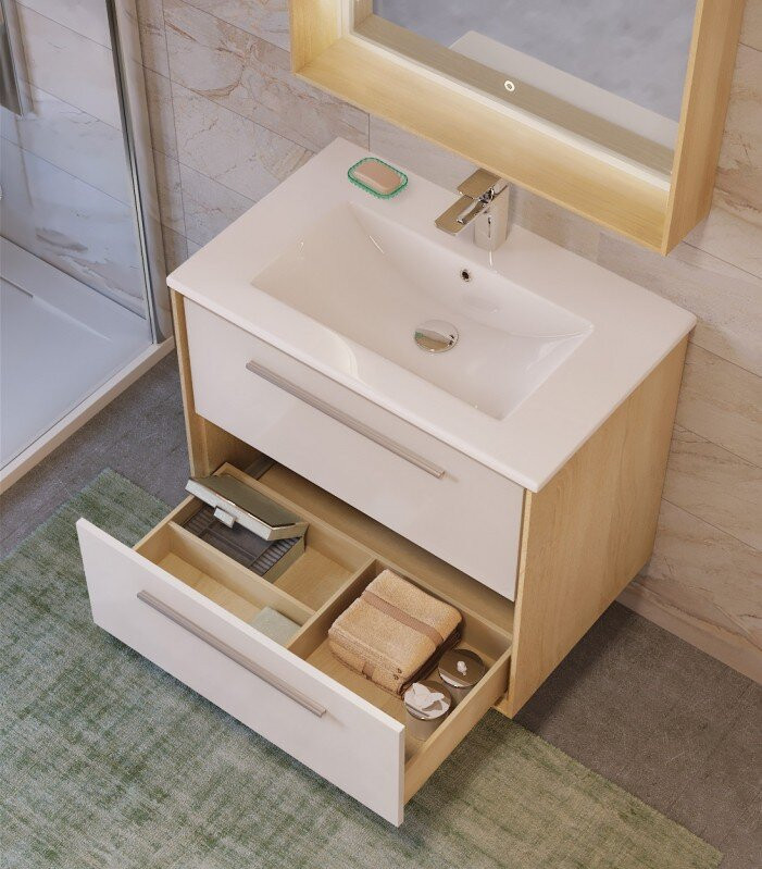 Тумба под раковину Raval Frame 75 подвесная