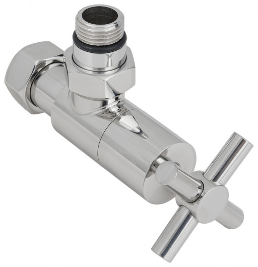 Вентиль Сунержа угловой крест G 1/2&quot; НР х G 3/4&quot; НГ Сатин