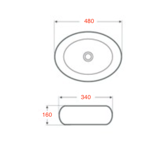 Раковина-чаша Mira 48 MR-4834