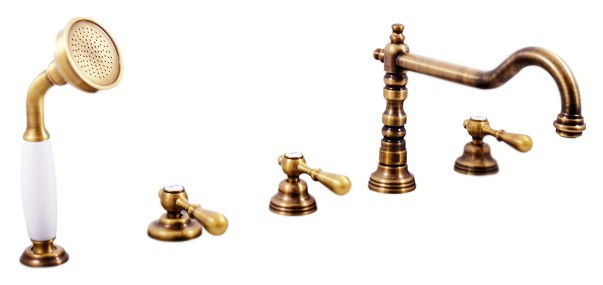 Смеситель на борт ванны Rav Slezak Morava retro MK464.5PSM