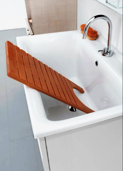 Тумба с раковиной Kerasan Aquadom 75 для постирочной