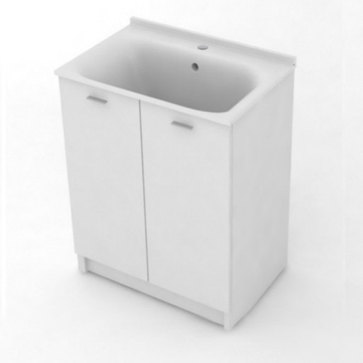 Тумба с раковиной Kerasan Aquadom 75 для постирочной