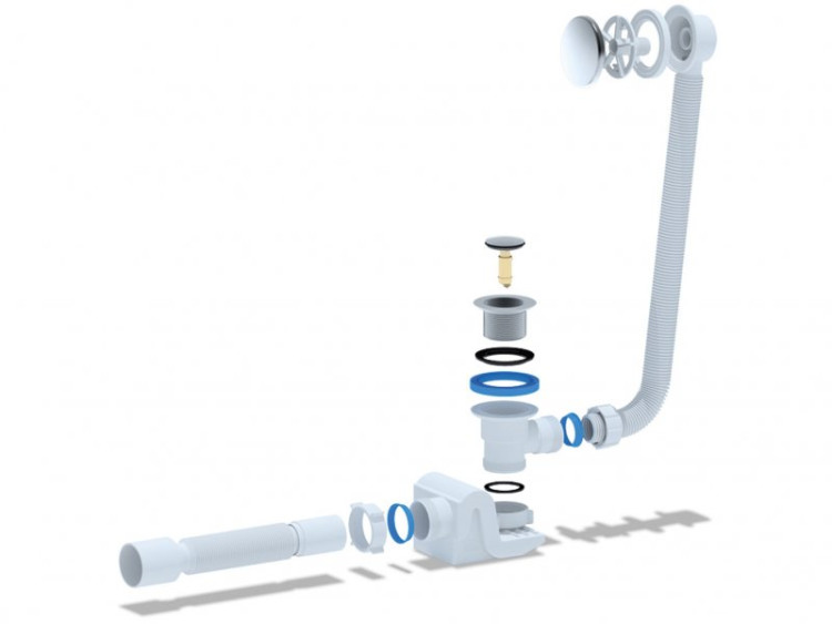 Слив-перелив с системой Клик-Клак CZR-STP2-01 Cezares CZR-STP2-01