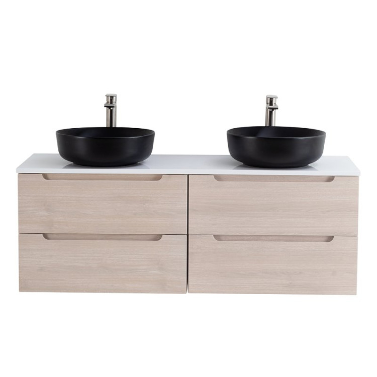 База под керамическую раковину подвесная с двумя выкатными ящиками BelBagno ETNA-700-2C-SO-WO-P