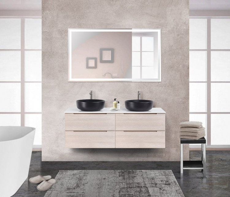 База под керамическую раковину подвесная с двумя выкатными ящиками BelBagno ETNA-700-2C-SO-WO-P