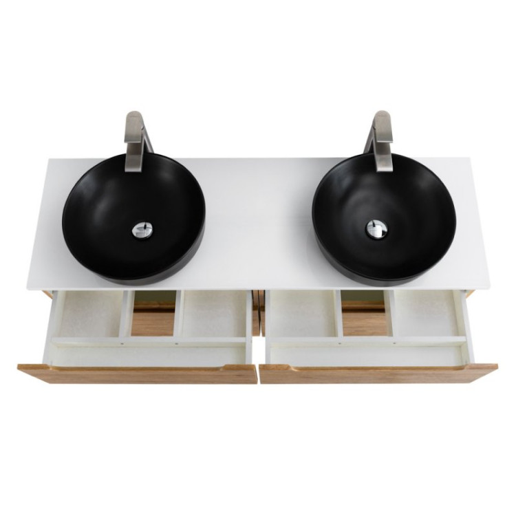 База под керамическую раковину подвесная с двумя выкатными ящиками BelBagno ETNA-700-2C-SO-WO-P