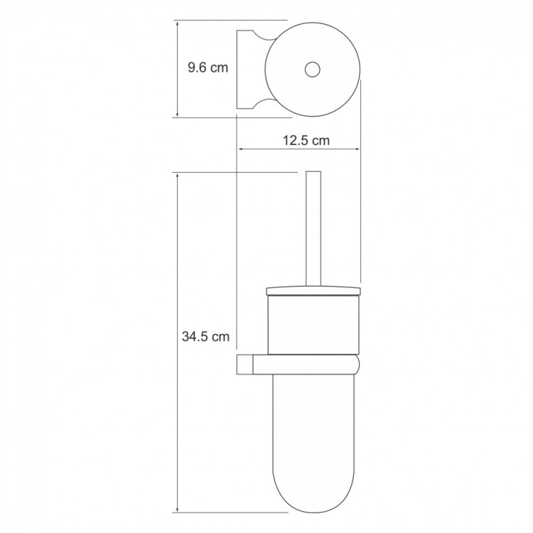 WasserKRAFT Berkel K-6827 Щетка для унитаза подвесная